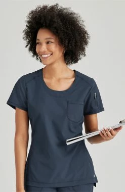 Barco One Women's Uplift Tuck-In Scrub Top