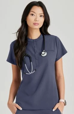 Barco Uniforms Barco Unify Women's Henley Tuck-In Scrub Top