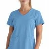 Grey's Anatomy Women's Serena V-Neck Solid Scrub Top