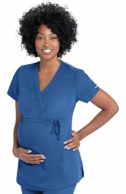 Grey's Anatomy Women's Lilah Maternity Solid Scrub Top