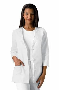 Cherokee Women's 3/4 Sleeve Solid Scrub Jacket