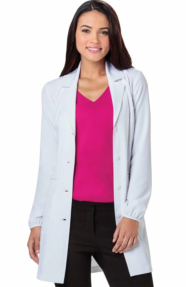 Heartsoul Women's Notched Lapel 34" Lab Coat 1 Heartsoul Women's Notched Lapel 34" Lab Coat