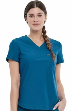 Cherokee Women's Tuckable V-Neck Solid Scrub Top