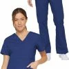 Dickies Women's Mock Wrap Top & Drawstring Pant Scrub Set