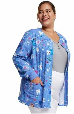 Dickies Women's Fillings For You Print Scrub Jacket