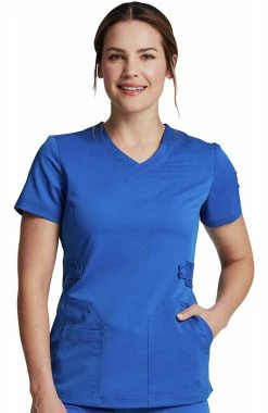 Dickies Women's V-Neck Solid Scrub Top