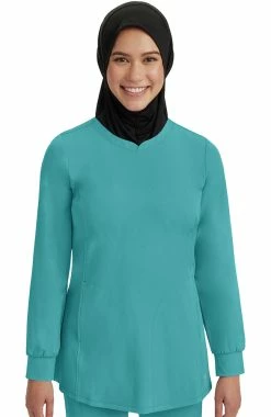 Healing Hands Women's Fatima Solid Scrub Top