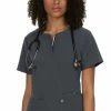 Koi Women's Back In Action Solid Scrub Top