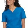 Koi Women's Georgia Solid Scrub Top