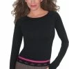 Koi Women's Divine Seamless Solid Long Sleeve T-Shirt