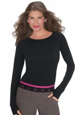 Koi Women's Divine Seamless Solid Long Sleeve T-Shirt