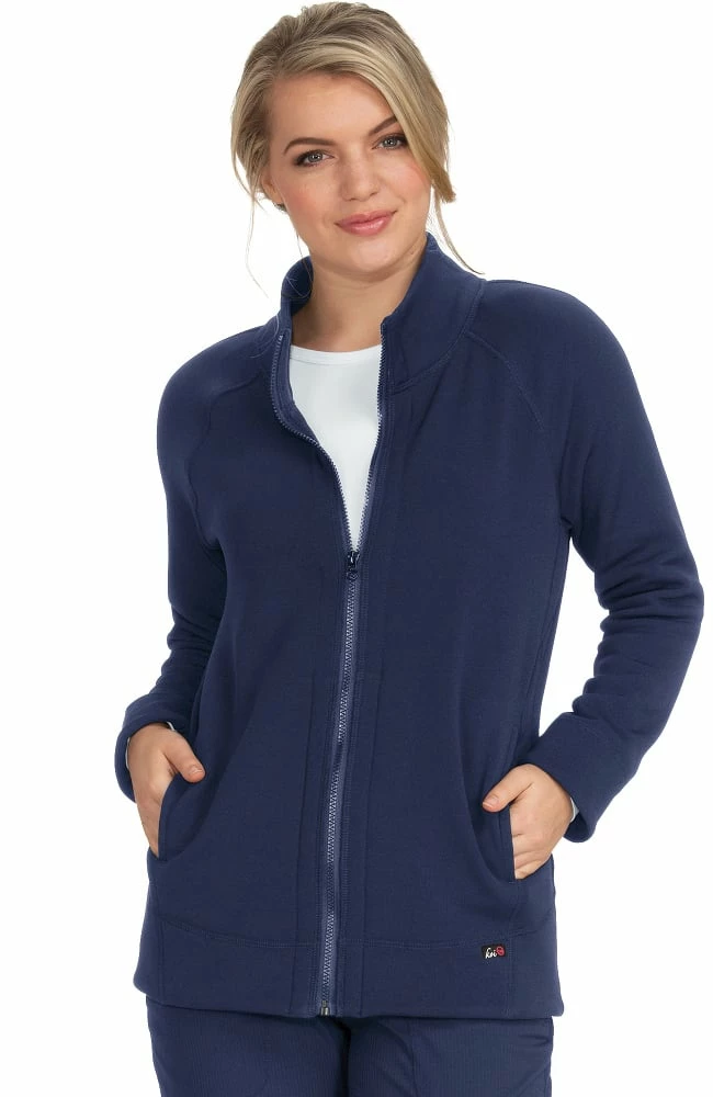 Koi Women's Wellness Solid Scrub Jacket 1 Koi Women's Wellness Solid Scrub Jacket
