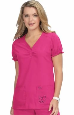 Koi Women's Blossom Scrub Top