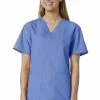 Maevn Uniforms Women's V-Neck Solid Scrub Top