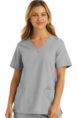 Maevn Uniforms Women's Double V-Neck Scrub Top