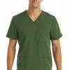 Maevn Uniforms Men's 3 Pocket V-Neck Scrub Top