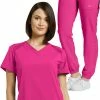 White Cross Women's V-Neck Solid Scrub Top & Jogger Scrub Pant