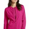 White Cross Women's Zip Front Mesh Detail Solid Scrub Jacket