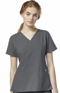 WonderWink Women's Flex Back Solid Scrub Top