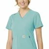 Carhartt Women's Zip Pocket Scrub Top