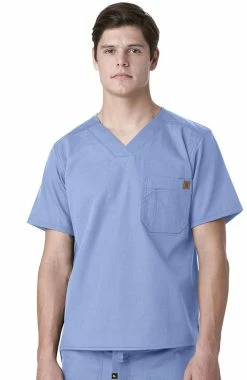 Carhartt Clearance Men's V-Neck Utility Solid Scrub Top