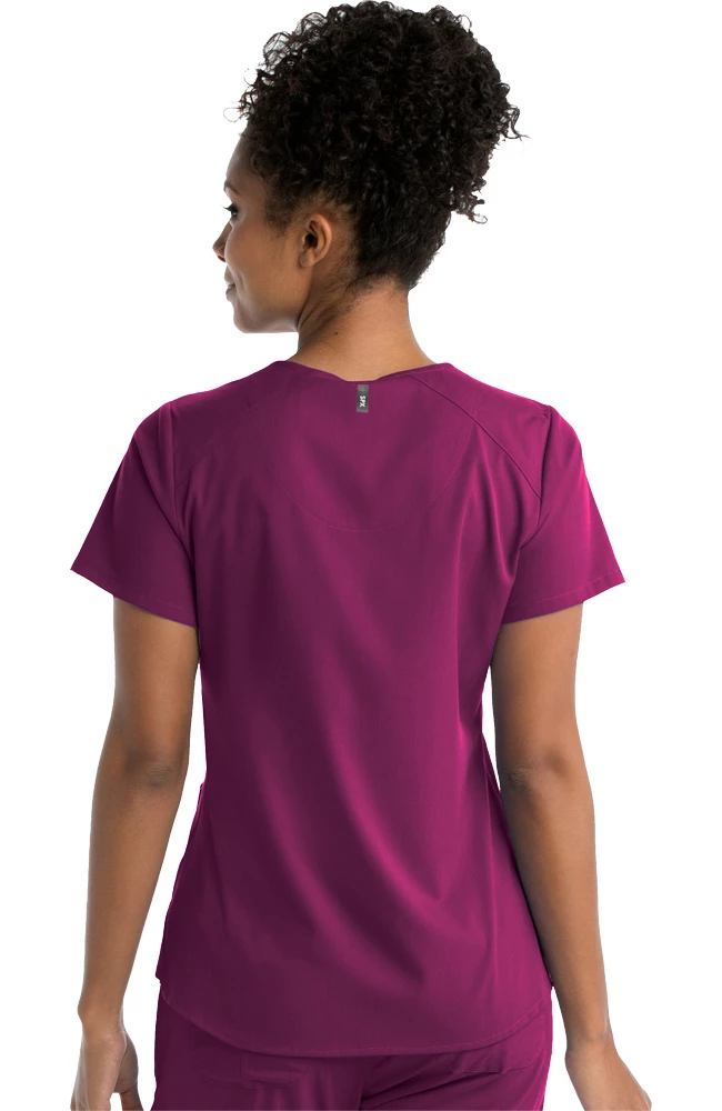 Grey's Anatomy Women's Solid Scrub Top & Serena Scrub Pant 2 Grey's Anatomy Women's Solid Scrub Top & Serena Scrub Pant - Image 2