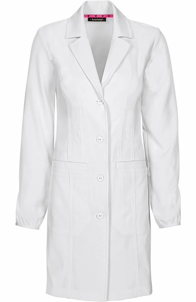 Heartsoul Women's Notched Lapel 34" Lab Coat 2 Heartsoul Women's Notched Lapel 34" Lab Coat - Image 2