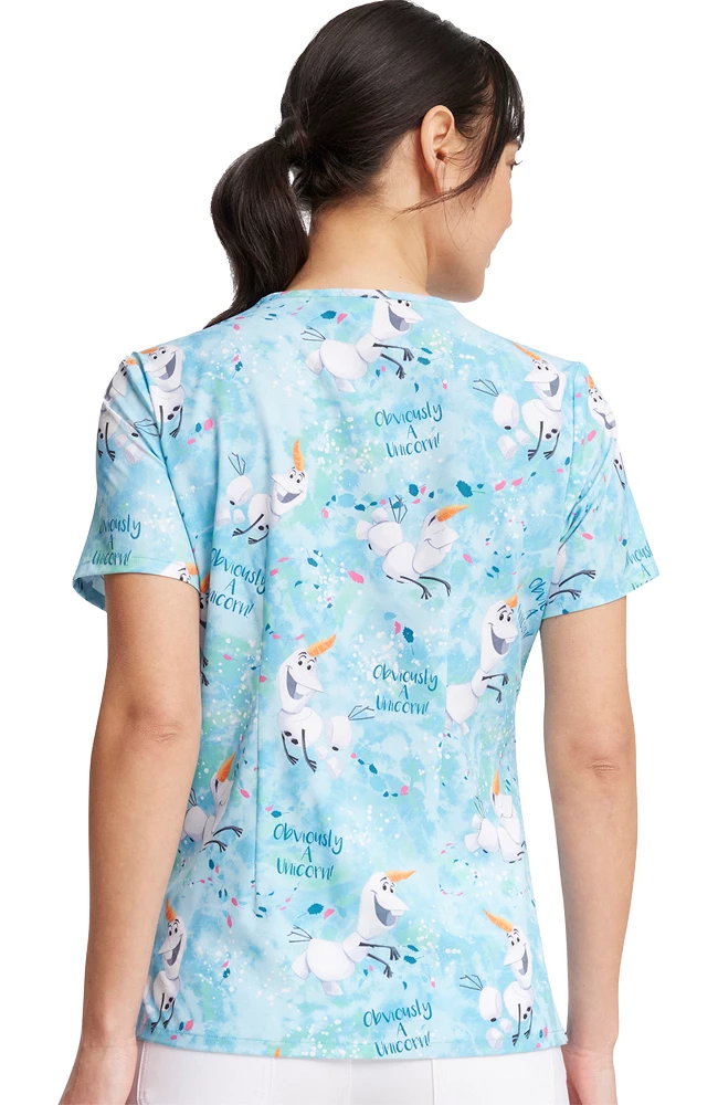 Cherokee Women's Obviously A Unicorn Print Scrub Top 2 Cherokee Women's Obviously A Unicorn Print Scrub Top - Image 2