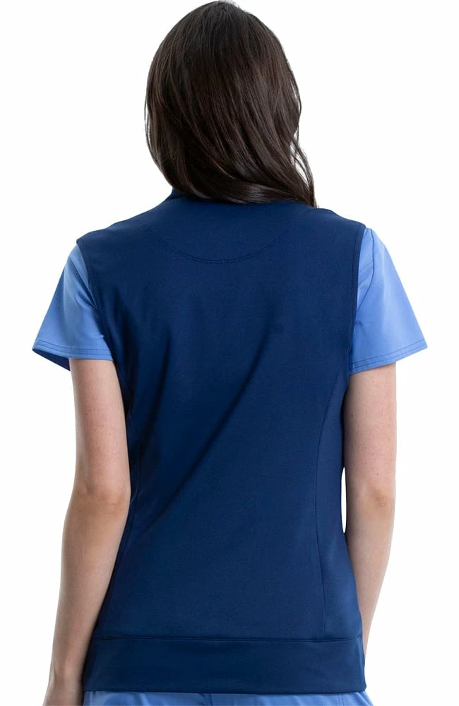 Cherokee Workwear Women's Knit Solid Scrub Vest 2 Cherokee Workwear Women's Knit Solid Scrub Vest - Image 2