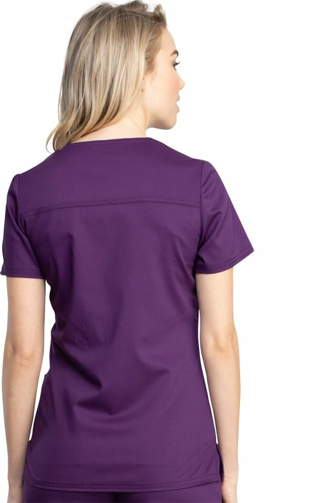 Cherokee Workwear Women's V-Neck Solid Scrub Top 2 Cherokee Workwear Women's V-Neck Solid Scrub Top - Image 2