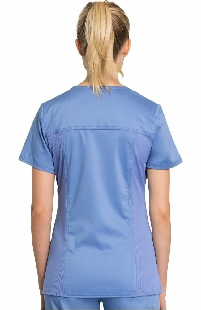 Cherokee Workwear Women's Mock Wrap Solid Scrub Top 2 Cherokee Workwear Women's Mock Wrap Solid Scrub Top - Image 2