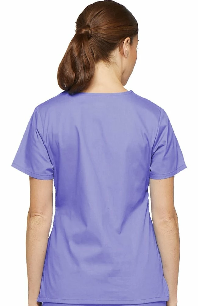 Dickies Women's Mock Wrap Top & Drawstring Pant Scrub Set 2 Dickies Women's Mock Wrap Top & Drawstring Pant Scrub Set - Image 2