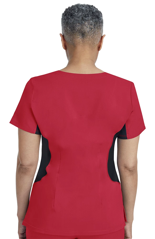 Healing Hands Women's Jessi Y-Neck Side Panel Scrub Top 2 Healing Hands Women's Jessi Y-Neck Side Panel Scrub Top - Image 2