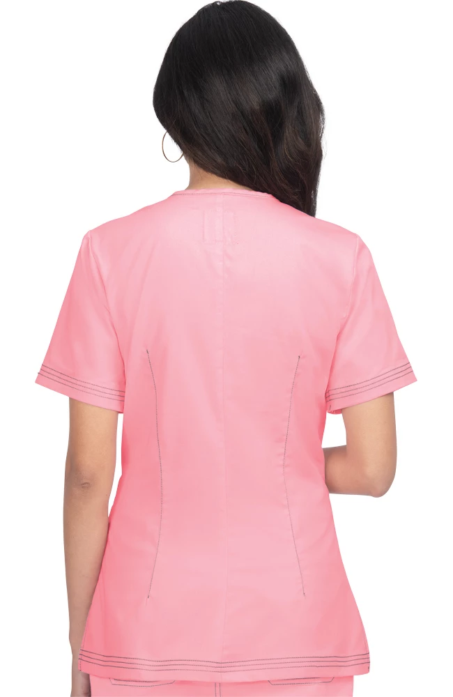 Koi Women's Regan Y-Neck Scrub Top 2 Koi Women's Regan Y-Neck Scrub Top - Image 2