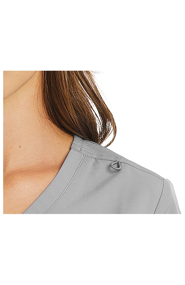 Maevn Uniforms Women's Mock Wrap Scrub Top 2 Maevn Uniforms Women's Mock Wrap Scrub Top - Image 2