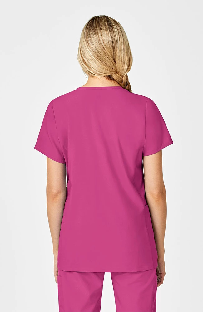 WonderWink Women's Maternity V-Neck Scrub Top 2 WonderWink Women's Maternity V-Neck Scrub Top - Image 2