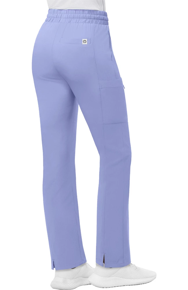 WonderWink Women's High Waist Slim Leg Scrub Pant 2 WonderWink Women's High Waist Slim Leg Scrub Pant - Image 2
