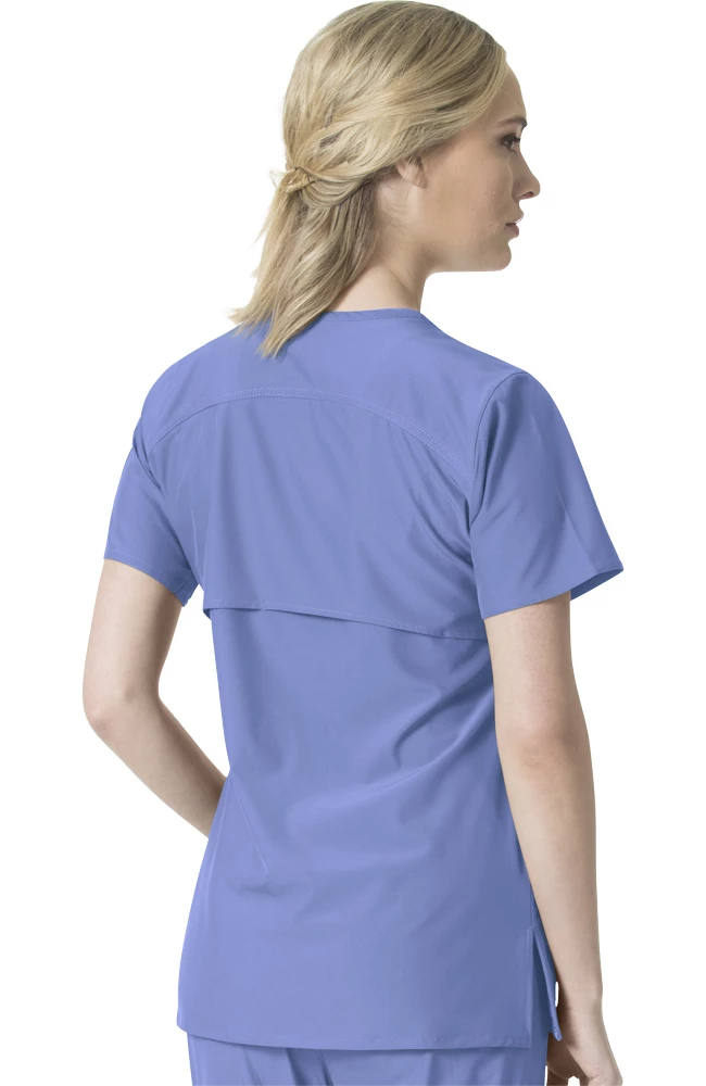 Carhartt Women's Multi Pocket V-Neck Solid Scrub Top 2 Carhartt Women's Multi Pocket V-Neck Solid Scrub Top - Image 2