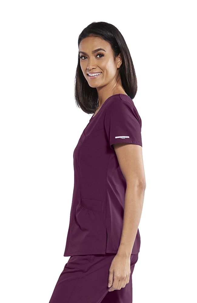 Skechers Women's Charge Surplice Solid Scrub Top 3 Skechers Women's Charge Surplice Solid Scrub Top - Image 3