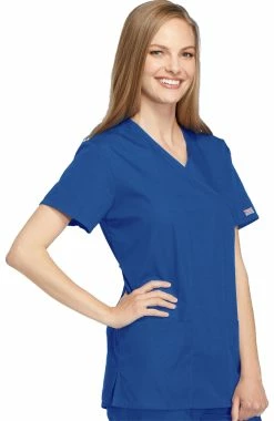 Cherokee Workwear Women's Mock Wrap Tunic Solid Scrub Top -Default Template 3 3 ck 4801 650