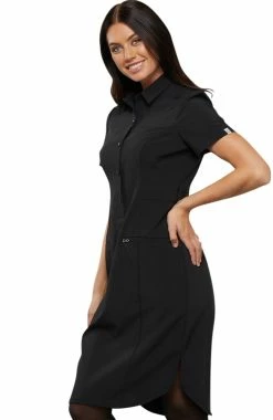 Cherokee Women's 39" Button Front Scrub Dress -Default Template 3 3 ck ck510a 650