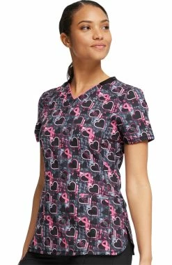 Cherokee Women's Caring Beats Print Scrub Top -Default Template 3 3 ck ck634 print 650