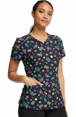 Cherokee Women's Checker Dots Print Scrub Top 7 Cherokee Women's Checker Dots Print Scrub Top -Default Template 3 3 ck ck678 print 650