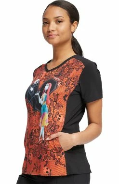 Cherokee Women's Undying Love Print Scrub Top -Default Template 3 3 ck tf637 print 650