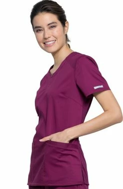 Cherokee Workwear Women's Crew Neck Solid Scrub Top 9 Cherokee Workwear Women's Crew Neck Solid Scrub Top -Default Template 3 3 ck ww602 650
