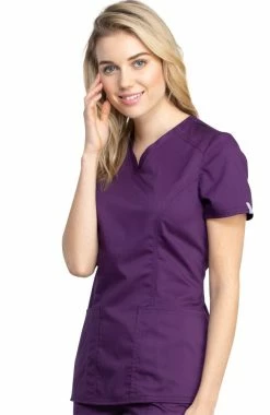 Cherokee Workwear Women's V-Neck Solid Scrub Top 6 Cherokee Workwear Women's V-Neck Solid Scrub Top -Default Template 3 3 ck ww741ab 650