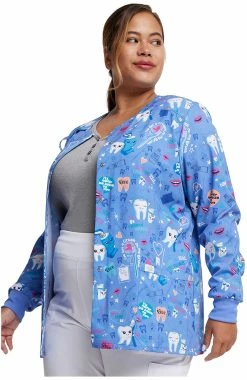 Dickies Women's Fillings For You Print Scrub Jacket -Default Template 3 3 di dk309 print 650