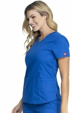 Dickies Women's V-Neck Solid Scrub Top -Default Template 3 3 di dk880 650