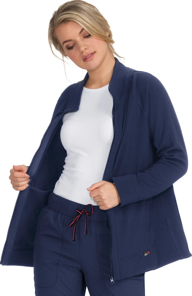 Koi Women's Wellness Solid Scrub Jacket 3 Koi Women's Wellness Solid Scrub Jacket - Image 3