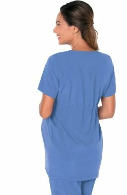 Landau Women's Maternity V-Neck Empire Waist Tunic Solid Scrub Top 5 Landau Women's Maternity V-Neck Empire Waist Tunic Solid Scrub Top -Default Template 3 3 ln 4399 650